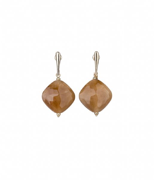 Camps en Camps  Marbled pebble earring Dawning Sand